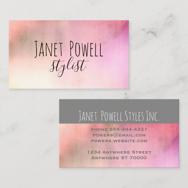 modern  minimalist custom business cards templates (Front/Back)