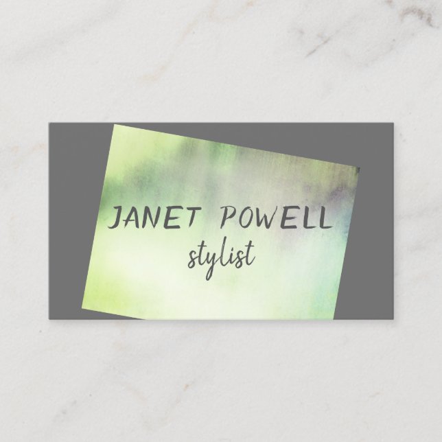 modern  minimalist custom business cards templates (Front)