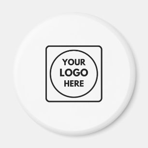 Modern Minimalist Custom Business Logo Branding Magnet