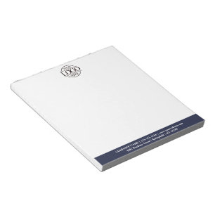 Modern Minimalist Custom Business Logo Branding Notepad