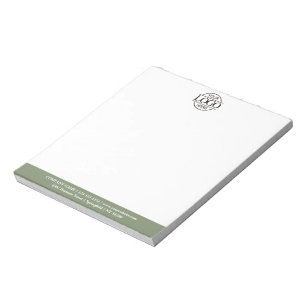 Modern Minimalist Custom Business Logo Branding Notepad