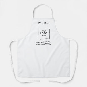 Modern Minimalist Custom Business Logo Corporate Apron