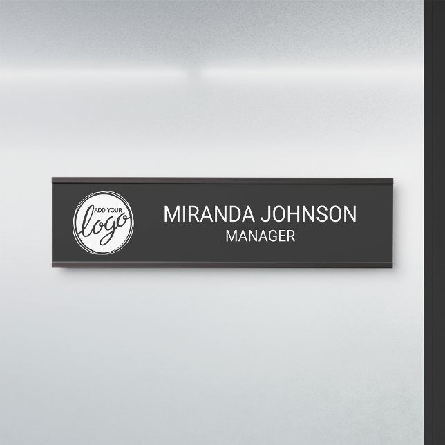 Modern Minimalist Custom Business Logo Door Sign (Creator Uploaded)