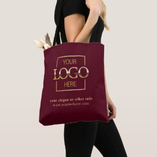 Modern Minimalist Custom Business Logo Promotional Tote Bag