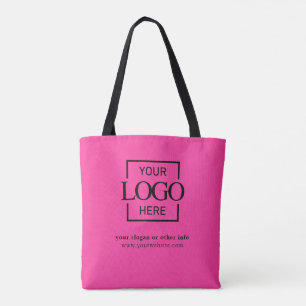Modern Minimalist Custom Business Logo Promotional Tote Bag