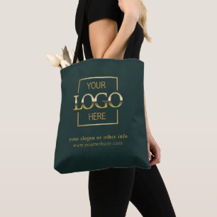 Modern Minimalist Custom Business Logo Promotional Tote Bag