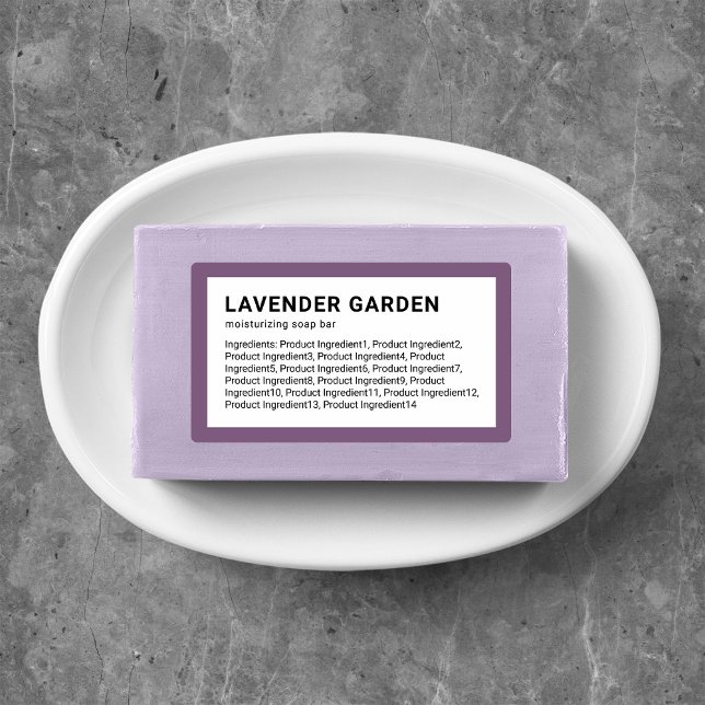 Modern Minimalist Custom Colour Ingredients List (Creator Uploaded)