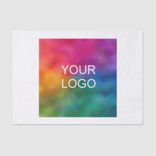 Modern Minimalist Custom Your Logo Here Template Tissue Paper