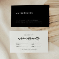 Modern minimalist dates reminder business