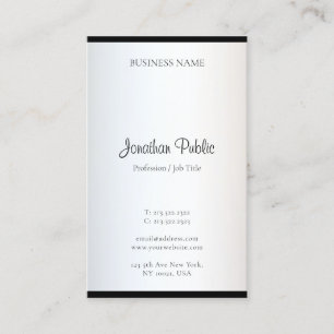 Modern Minimalist Design Elegant Simple Trendy Business Card