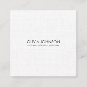 Modern Minimalist Design Linen Business Card
