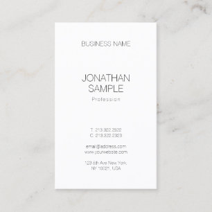 Modern Minimalist Design Vertical Template Elegant Business Card