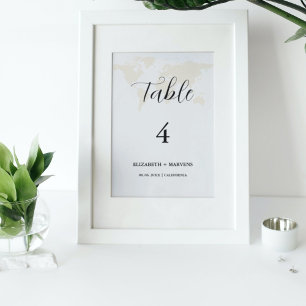 Modern Minimalist Destination wedding place card