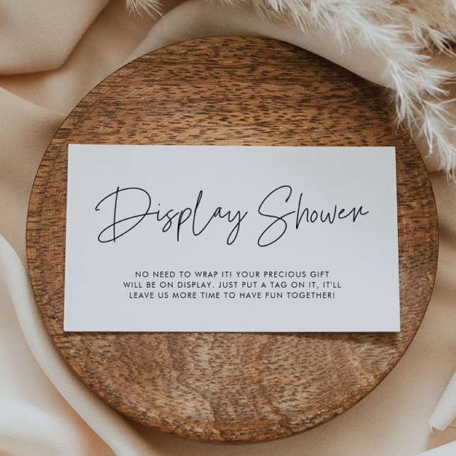Modern Minimalist Display Shower Card (Creator Uploaded)