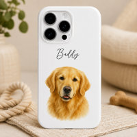 Modern Minimalist Dog Photo and Script Name