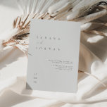 Modern Minimalist Dusty Blue Wedding Invitation<br><div class="desc">This simple and elegant invitation is perfect for a modern wedding. Design features an handwritten font and modern minimalist design. Designed to coordinate with for the «SERENA» Wedding Invitation Collection. To change your names, wedding location and date, and other details, click «Personalise». View the collection link on this page to...</div>