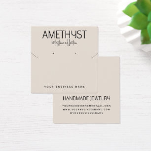 Modern minimalist earring jewellery display card