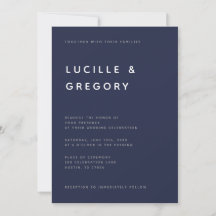Modern Minimalist Editorial All Caps Midnight Blue