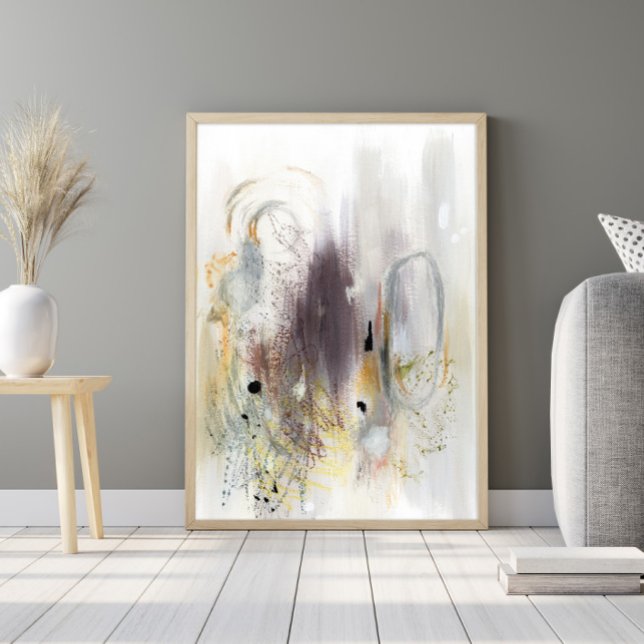 Modern minimalist elegant abstract art Poster (Creator Uploaded)