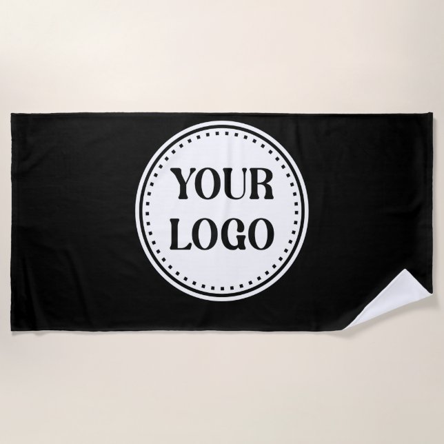 Modern, Minimalist, Elegant and Customisable  Beach Towel (Front)