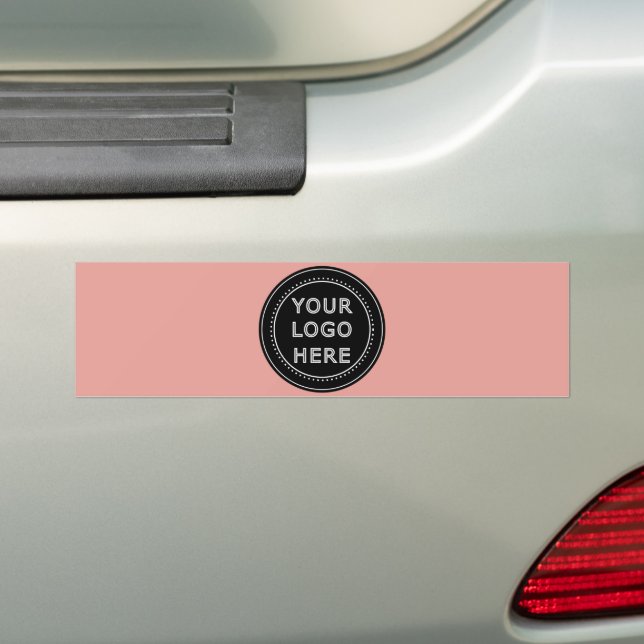 Modern, Minimalist, Elegant and Customisable  Bumper Sticker (On Car)