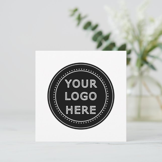 Modern, Minimalist, Elegant and Customisable  Holiday Card (Standing Front)