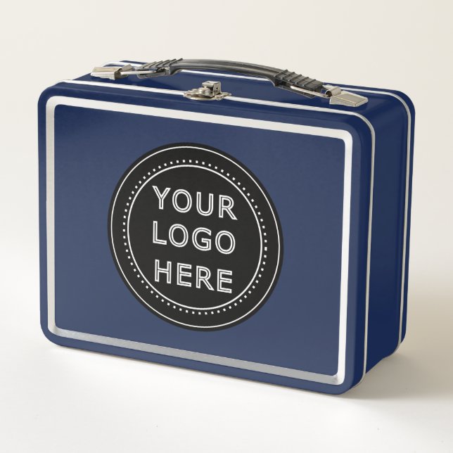 Modern, Minimalist, Elegant and Customisable  Metal Lunch Box (Front)