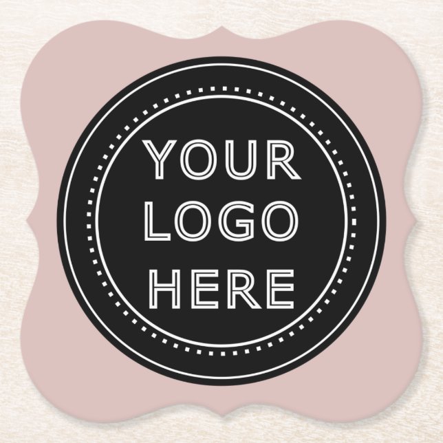 Modern, Minimalist, Elegant and Customisable  Paper Coaster (Front)