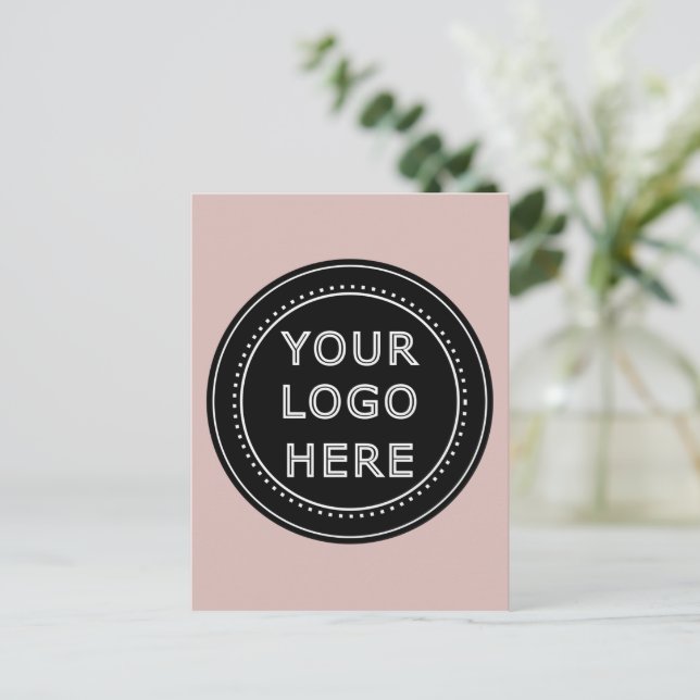 Modern, Minimalist, Elegant and Customisable  Postcard (Standing Front)