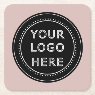 Modern, Minimalist, Elegant and Customisable  Square Paper Coaster