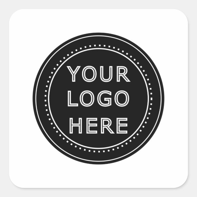  Modern, Minimalist, Elegant and Customisable  Square Sticker (Front)