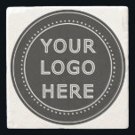 Modern, Minimalist, Elegant and Customisable  Stone Coaster<br><div class="desc">EVERYONE CAN USE THIS DESIGN.You are free to add,  edit,  or resize the logo,  photo,  text,  and colours as you choose.Many thanks.</div>