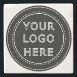 Modern, Minimalist, Elegant and Customisable  Stone Coaster<br><div class="desc">EVERYONE CAN USE THIS DESIGN.You are free to add,  edit,  or resize the logo,  photo,  text,  and colours as you choose.Many thanks.</div>