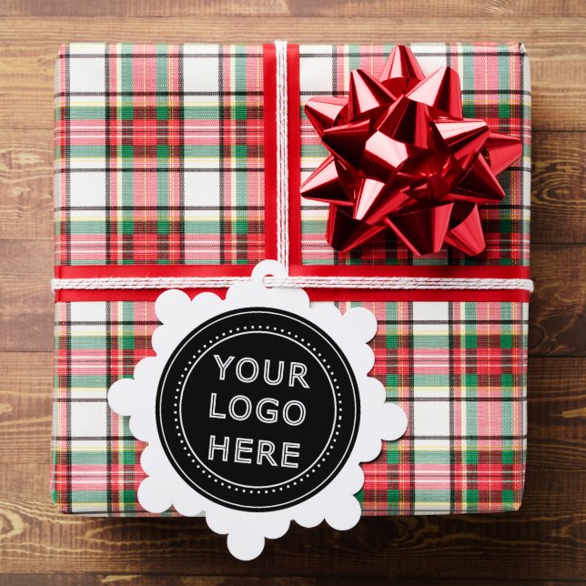 Modern, Minimalist, Elegant and Customisable  Tree Decoration Card (Insitu (Gift))