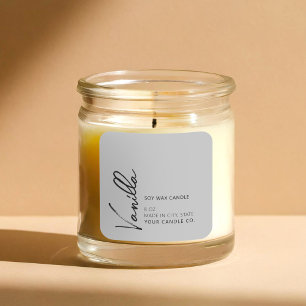 Modern Minimalist Elegant Candle Label