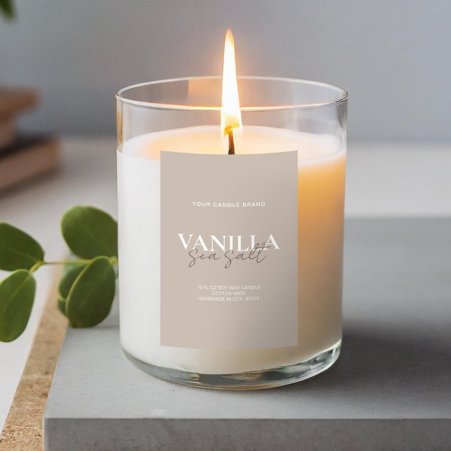 Modern Minimalist Elegant Candle Label (Creator Uploaded)