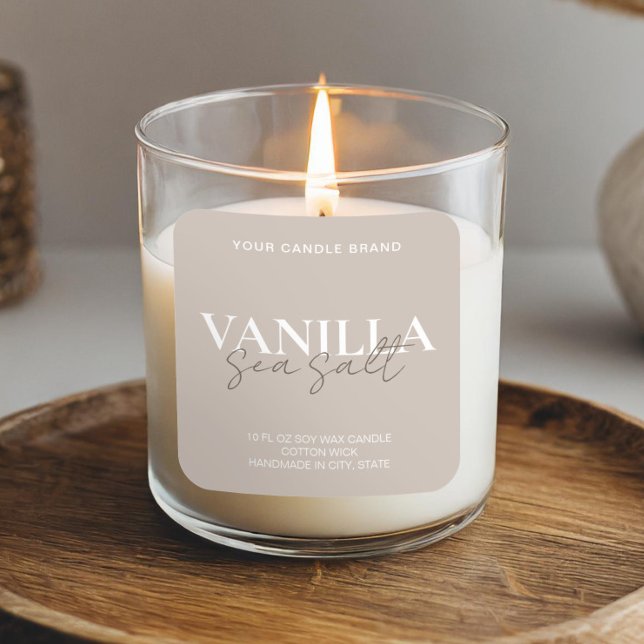 Modern Minimalist Elegant Candle Label (Creator Uploaded)