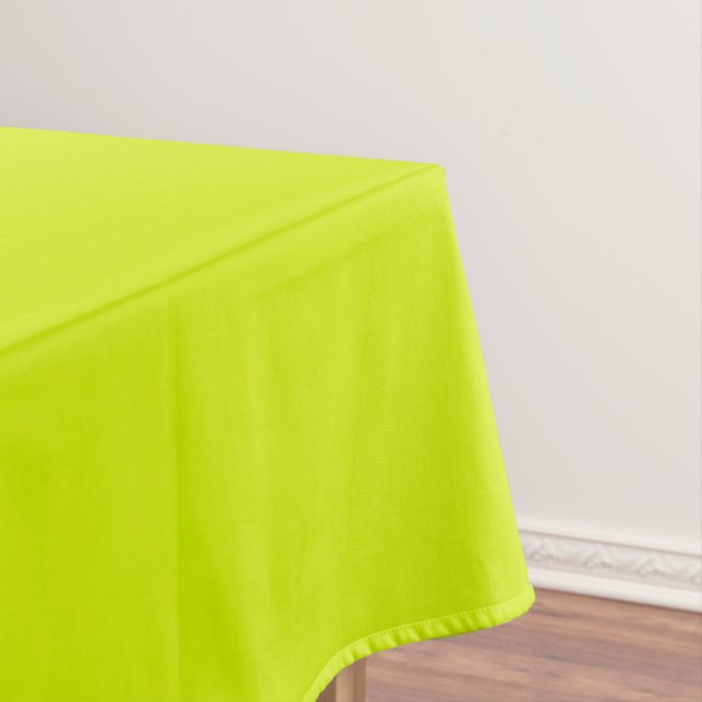 Modern Minimalist Elegant Chartreuse Yellow  Tablecloth (In Situ)