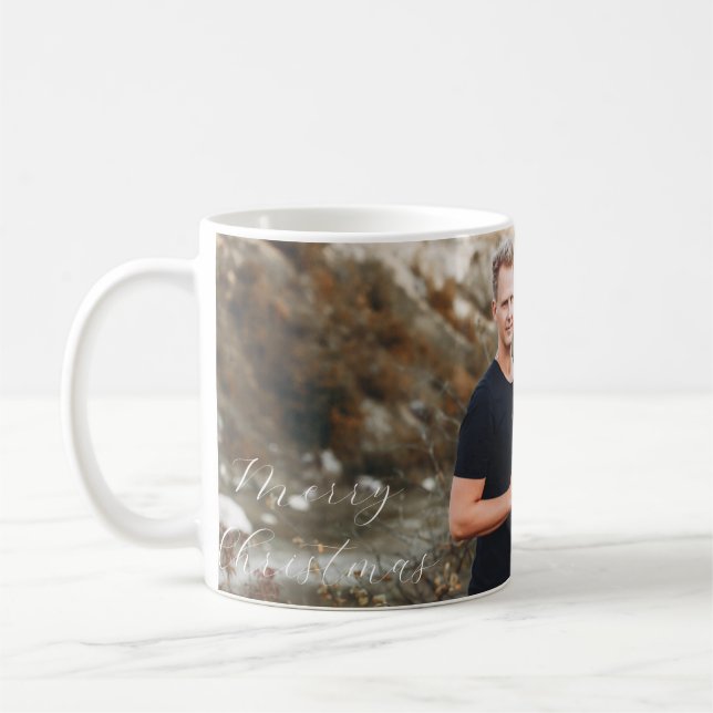 Modern Minimalist elegant Christmas Coffee Mug (Left)