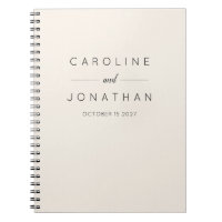 Modern Minimalist Elegant Custom Wedding Cream