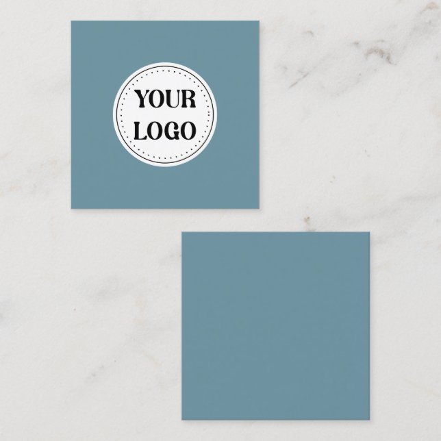 Modern, minimalist, elegant &customisable Ornament Square Business Card (Front/Back)