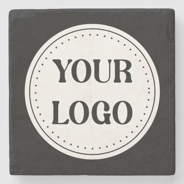 Modern, Minimalist, Elegant & Customisable Stone Coaster (Front)