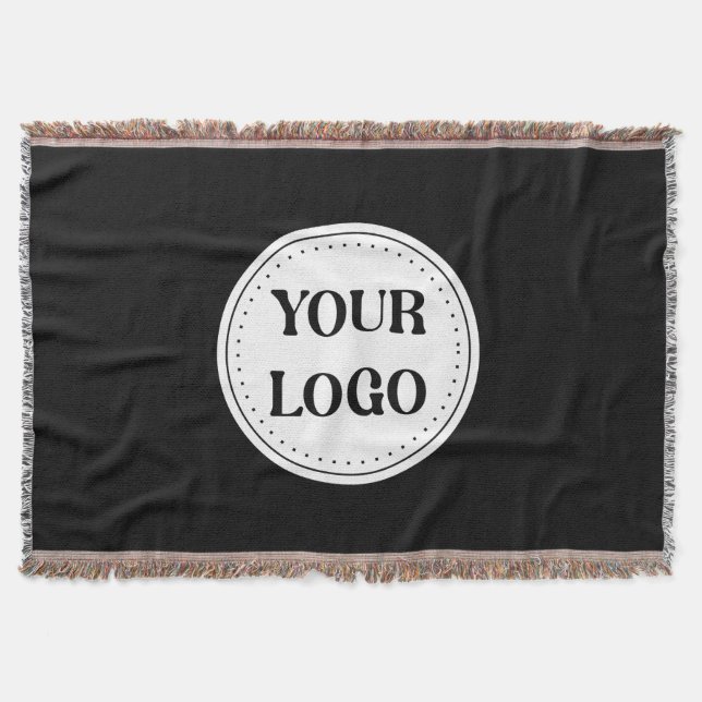 Modern, Minimalist, Elegant & Customisable Throw Blanket (Front)