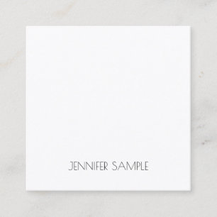 Modern Minimalist Elegant Design Template Luxury Square Business Card
