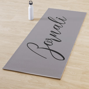  Modern minimalist elegant grey and black  Yoga Mat
