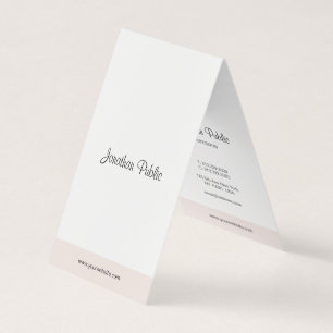 Modern Minimalist Elegant Hand Script Professional Business Card