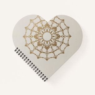 Modern minimalist elegant Mandala Art Notebook