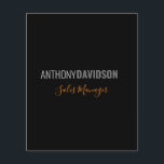 Modern Minimalist Elegant Professional Black Grey Flyer<br><div class="desc">Clean and Simple Modern Professional Design.</div>