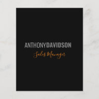 Modern Minimalist Elegant Professional Black Grey