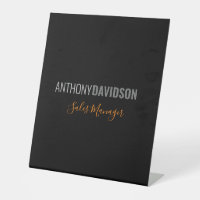 Modern Minimalist Elegant Professional Black Grey